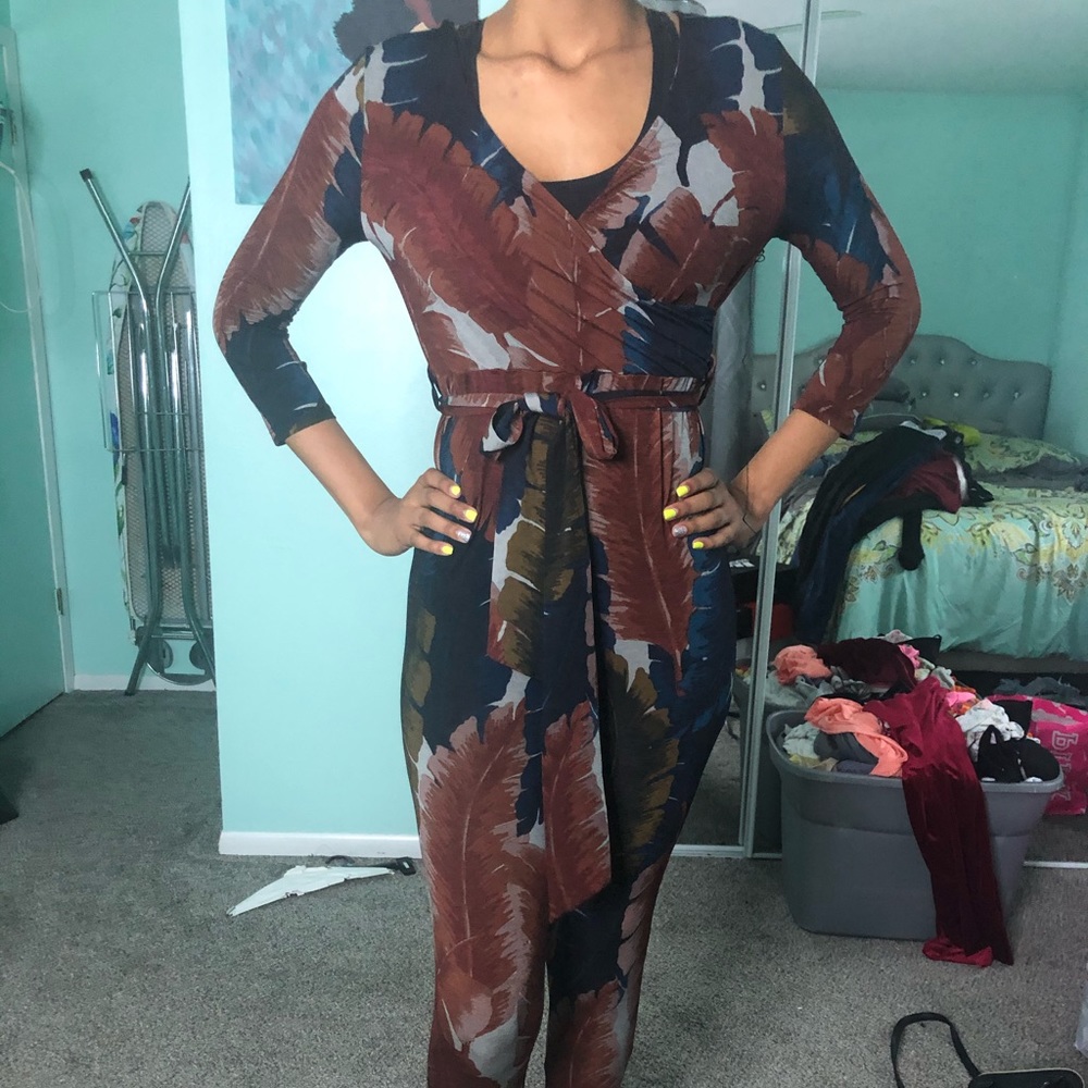 Rust jumpsuit